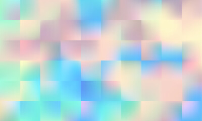 Aufkleber - This light pastel colors lowpoly mosaic Abstract Background with Blurred Squares is perfect for Creative Designs, bringing tranquility to any