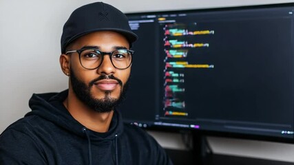 Video of a Confident Software Developer