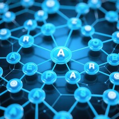 abstract network data connection global communication