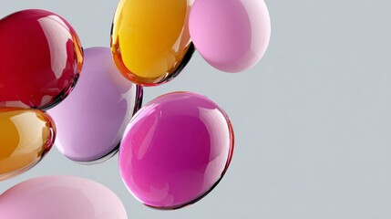 Poster - Collection of colorful pills in various shapes and sizes
