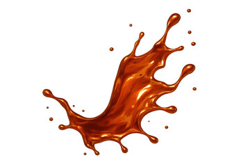 Poster - Vibrant orange liquid bursting dynamically, splashing in artistic motion with droplets scattering across transparent surface
