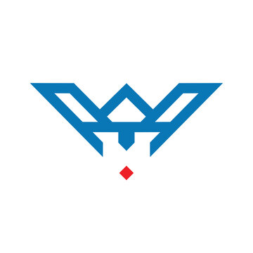Abstract and modern Letter W Logo.