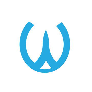 W letter abstract logo design