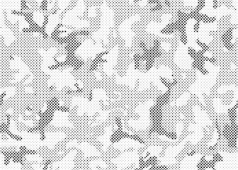 Poster - Abstract halftone background. Military camouflage effect dot seamless pattern texture. Dotted background as design element.