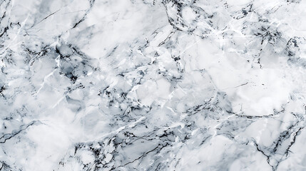 Leinwandbilder - A closeup of a white marble texture with intricate gray veins creating a natural and elegant pattern, perfect for backgrounds and designs