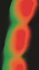 Poster - Colorful Abstract Design Featuring Vivid Red and Green Shapes Against a Dark Background, Representing a Dynamic Visual Experience
