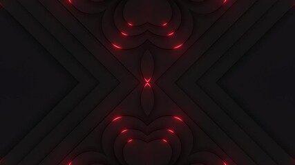 Wall Mural - This stock motion graphic video of Organic Glowing Lines Background with gentle overlapping curves on seamless loops