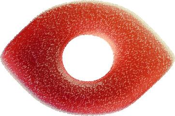 Aufkleber - 3d rendered Eyeicon made of sweet candies covered with sugar