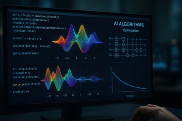 Poster - Visualization of AI Algorithms with Quantum Circuits and Optimization Techniques in a Dark Environment