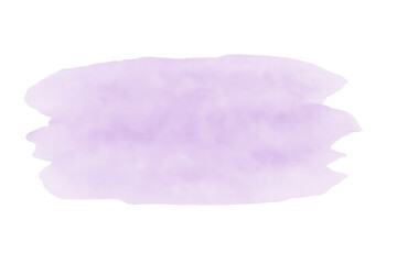 Poster - Lavender watercolor stain spreading softly, transparent background revealing delicate texture for elegant graphic design elements