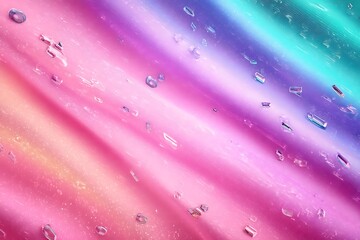 Poster - Colorful Gradient Background with Glittering Crystals and Light Reflections for Creative Design Projects