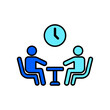 © fan_studio - Icon a meeting, isolated against a clean background.