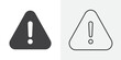 © Panini - Exclamation mark icon Line graphics illustration