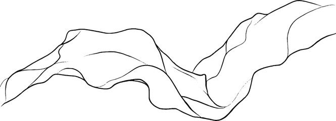 Poster - Minimalist zen-inspired line art pattern for relaxation and mindfulness design