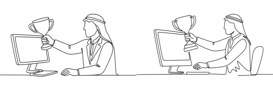 Celebrating success in a digital environment during a virtual award ceremony