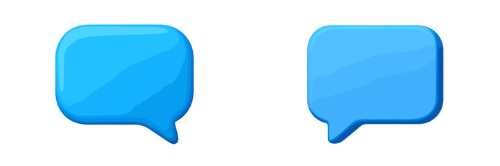 Poster - Colorful speech bubbles represent communication, conversation, and interaction in digital formats across various platforms