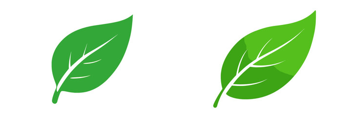 Poster - Vibrant green leaves showcasing natural textures in a simple and clean design