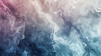 Leinwandbilder - A swirling abstract background with fluid acrylic paint in shades of blue, purple, pink, and white, creating a marbled effect with a modern and artistic design