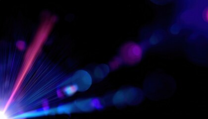 Aufkleber - vibrant neon bokeh with purple and blue streaks, ideal for web design, print media, and branding ambiance