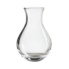 Poster - Elegant glass vase with curvy design, perfect for floral arrangements or as decorative piece. Its clear finish enhances any setting, adding touch of sophistication