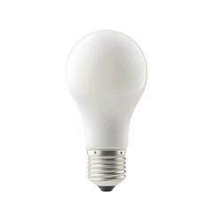 Poster - white light bulb with standard base, ideal for home lighting and energy efficiency. This bulb provides bright illumination and is suitable for various fixtures