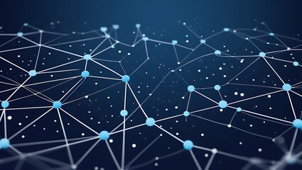 Abstract Digital Network Mesh Futuristic Data and Connectivity Illustration