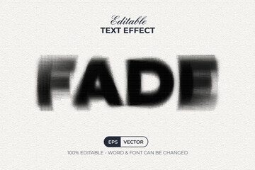 Aufkleber - Fade Editable Text Effect Blurry Style.