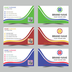 modern corporate business card design template