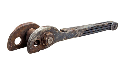 Poster - heavy-duty steel rebar cutter, transparent background, png file