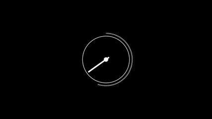 Fototapete - Animated illustration of a meter gauge rotating with speed, progress and measurement concepts