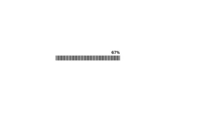 Fototapete - Progress bar shows file transfer status, system activity, and digital upload process. Loading bar with percentage indicator and uploader concept.
