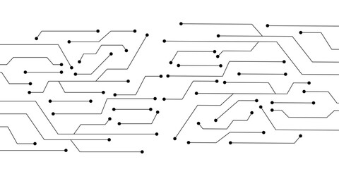 Wall Mural - vector abstract technology on white background. abstract futuristic circuit board illustration, circ
