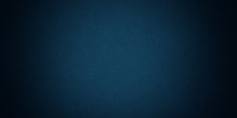 Poster - dark blue background texture with black vignette in old vintage grunge textured border design, dark 