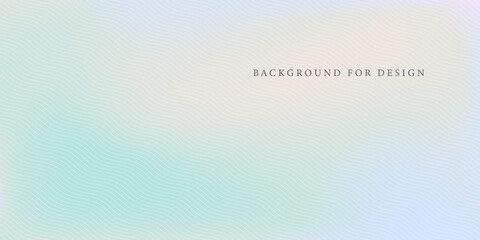 Fototapete - Gradient colorful delicate abstract vector background with wave pattern. Wavy pastel print. Soft gentle smooth minimal wallpaper for your design, banner, placard, presentation