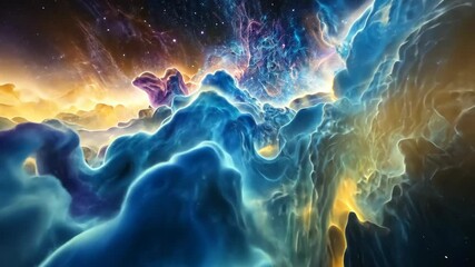 Wall Mural - colorful galaxy landscape