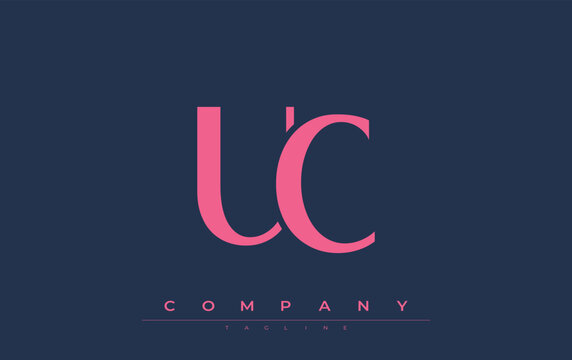 UC Modern Initials Logo Design. Branding logo with stylized initials showcasing bold design and modern aesthetic. Ideal for professional business branding or creative projects focusing on minimalistic