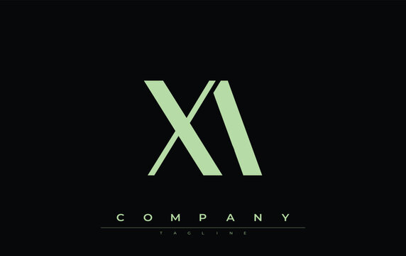 XA Modern Initials Logo Design. Branding logo with stylized initials showcasing bold design and modern aesthetic. Ideal for professional business branding or creative projects focusing on minimalistic