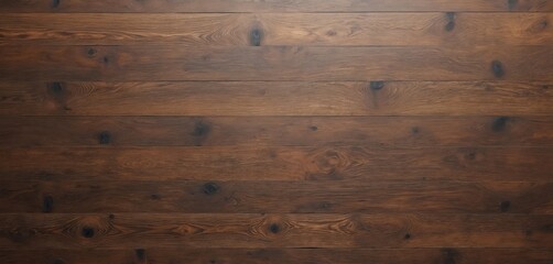 Poster - Seamless wooden texture for furniture design. Oak wood plank structure pattern in brown color. Natural wooden floor surface with knots and grain. Ideal for background and interior design.