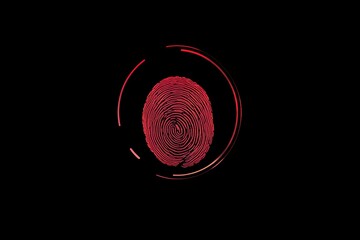 Poster - Fingerprint scan process for secure biometric authentication in modern technology systems