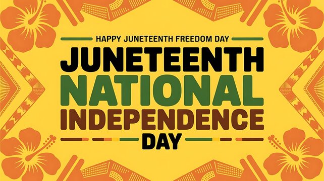 Juneteenth, African-American Independence emancipation Day Poster, Banner Design, created with generative ai