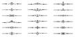 © AnyaLi - Text dividers doodle set. Wedding decorative elements. Divider ornament, borders, vintage line separators. Hand drawn vector illustration isolated on white background