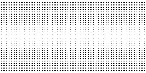 Wall Mural - pattern with repeated black square shapes on white background. wallpaper with halftone gradient fade