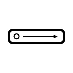 Poster - A simple illustration of a slider with an arrow pointing to the right, indicating movement.