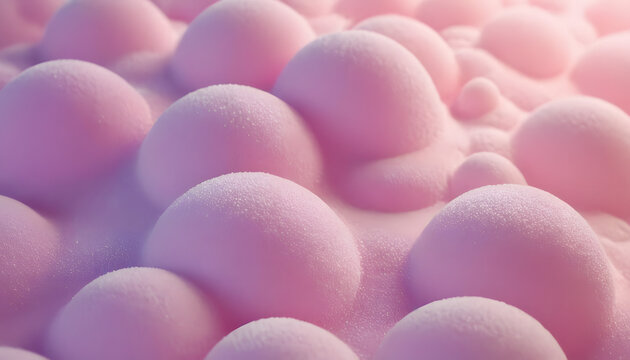 Vibrant Pastel Circle Foam Texture Background In Full Colour
