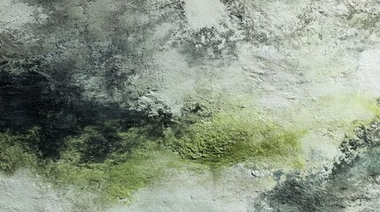Poster - abstract green grey textured background subtle grunge wall design vintage style old paper paint text