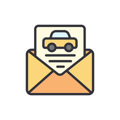 Poster - Automotive Industry Updates Presented Through Email Communication Concept