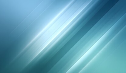 Poster - Abstract Diagonal Lines in Soft Blue Tones