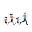 © Jonmart - Family Run: Active Lifestyle Vector Illustration