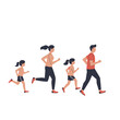 © Jonmart - Family Fitness: Active Lifestyle, Vector Illustration
