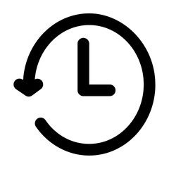 line vector icon clock representing travel and vacation themes. perfect for tourism websites, bookin